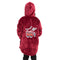 Snuggs Kids Blanket Hoodie Dark Red عربية فول